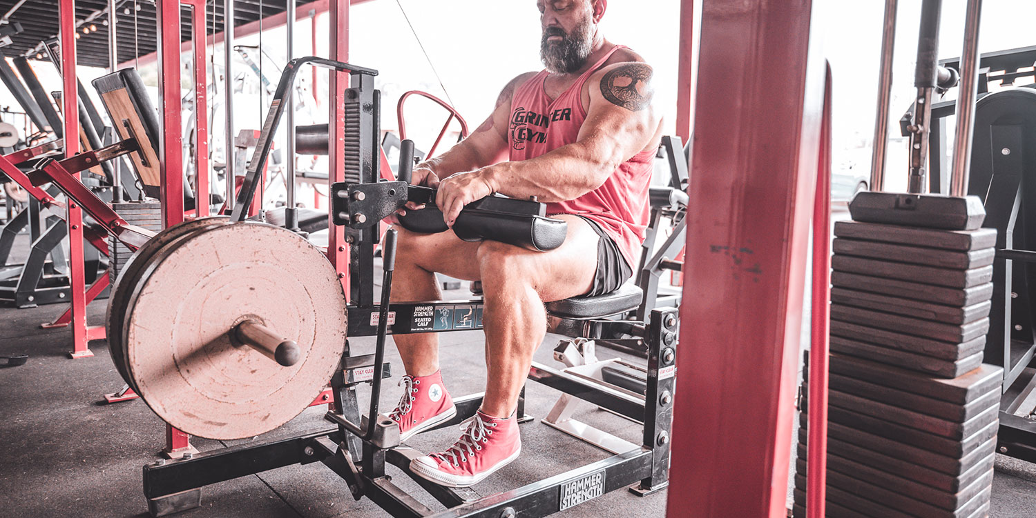 Seated Calf Raise on Hammer Strength Machine