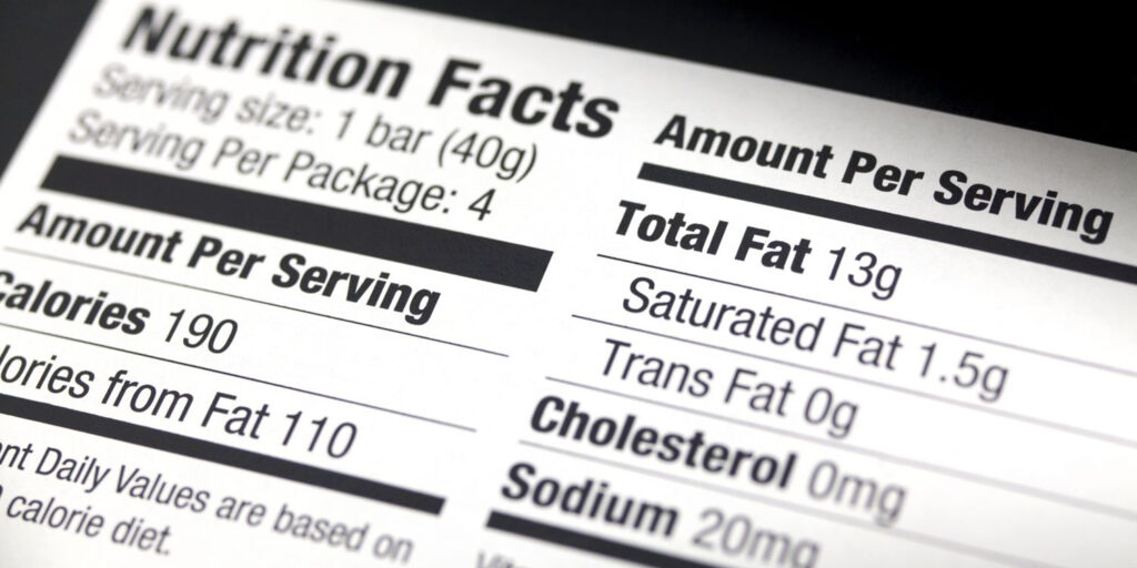 Calorie Counts on Labels
